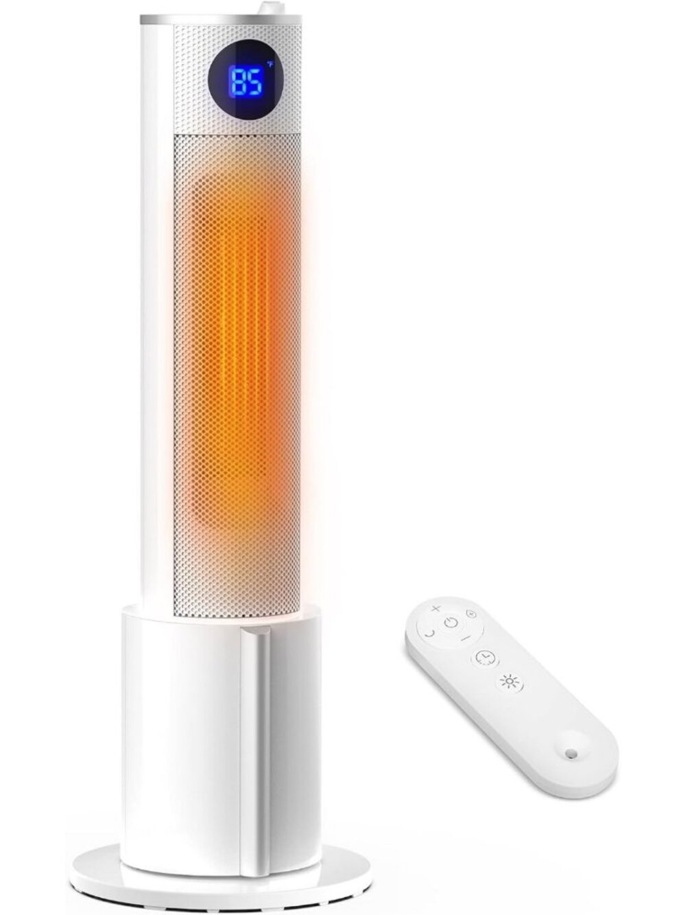 Portable Space Heater with Humidifier - Quiet Indoor Tower Heater, Remote, 3